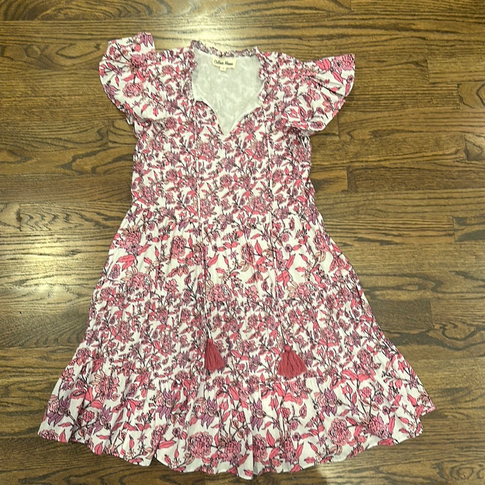 Celina Moon pink & white dress (S)